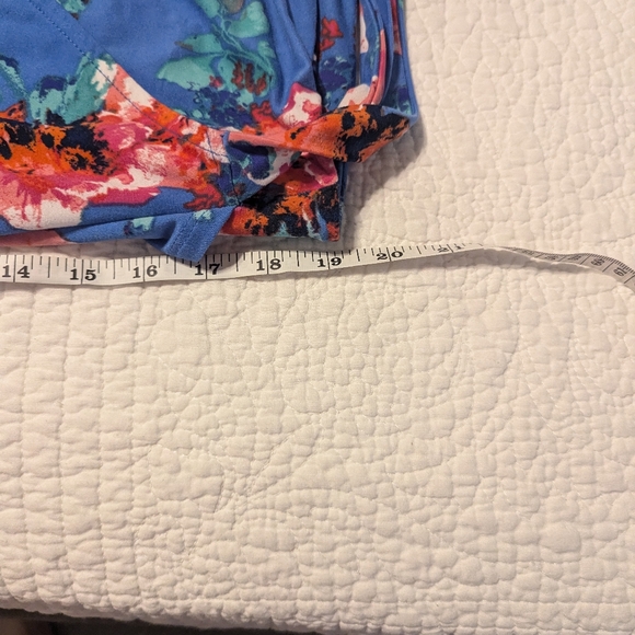 Derek Heart flowered dress 1x - Picture 5 of 6